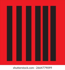 Diseño de tipo de varilla sobre fondo rojo 