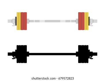 Rod vector color isolated