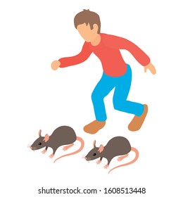 Rodent Control Icon. Isometric Illustration Of Rodent Control Vector Icon For Web