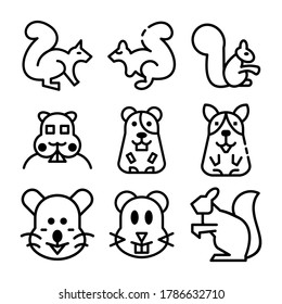 rodent icon or logo isolated sign symbol vector illustration - Collection of high quality black style vector icons
