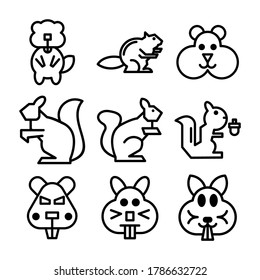 rodent icon or logo isolated sign symbol vector illustration - Collection of high quality black style vector icons
