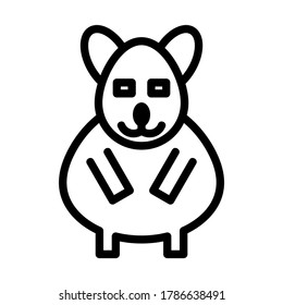 rodent icon or logo isolated sign symbol vector illustration - high quality black style vector icons
