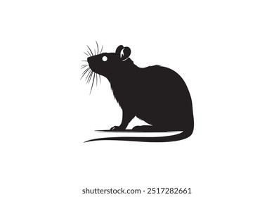 Rodent rat silhouette vector design