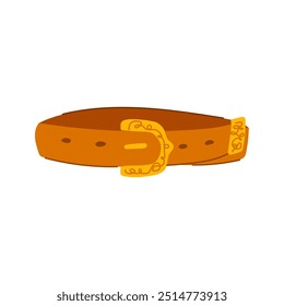 rodeo belt cowboy cartoon. lasso boots, spurs jeans, ranch cattle rodeo belt cowboy sign. isolated symbol vector illustration