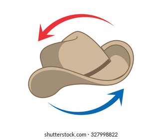 rodeo cowboy cap hat headgear west texas vector