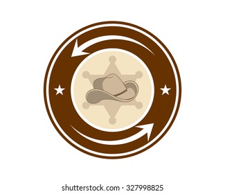 rodeo cowboy cap hat headgear west texas vector