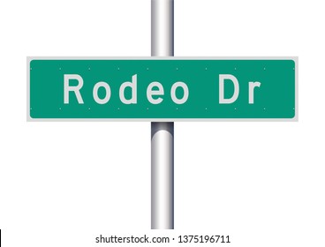 Rodeo Drive road sign