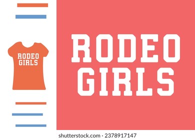 Rodeo girls t shirt design