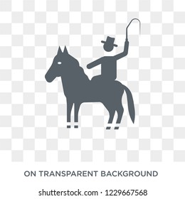 rodeo icon. rodeo design concept from Circus collection. Simple element vector illustration on transparent background.