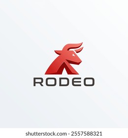 Rodeo Letter R Modern Logo Vector