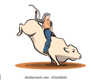 Rodeo on bulls