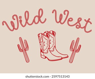 Rodeo Texas Southern Western Cowboy Horse Desert Outback Cute Cactus western Country Club USA Trending Script Slogan Graphic Tee t-shirt logo artwork typography tote badge emblem crest Fashion
