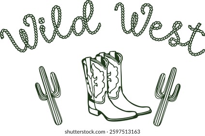 Rodeo Texas Southern Western Cowboy Horse Desert Outback Cute Cactus western Country Club USA Trending Script Slogan Graphic Tee t-shirt logo artwork typography tote badge emblem crest Fashion
