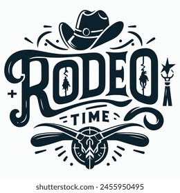 Rodeo Time Bull Riding Cowboy Bull Rider T-Shirt