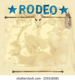 Rodeo - Vectorized Watercolor Background 