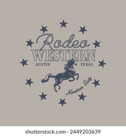 Rodeo Western Texas Vector Graphic