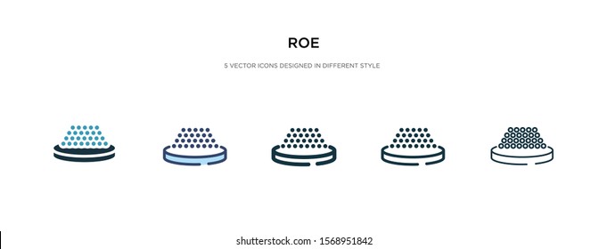 roe icon in different style vector illustration. two colored and black roe vector icons designed in filled, outline, line and stroke style can be used for web, mobile, ui