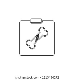 Roentgen, Rontgen, X-ray icon. Simple outline vector of medicine set for UI and UX, website or mobile application