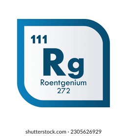 Roentgenium icon set. vector template illustration  for web design