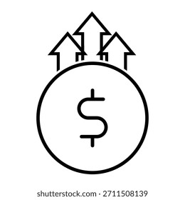Vector rentable del icono del negocio. Signo de la ilustración del negocio. Símbolo o logotipo del equipo de negocios.