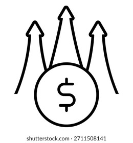 Vector rentable del icono del negocio. Signo de la ilustración del negocio. Símbolo o logotipo del equipo de negocios.