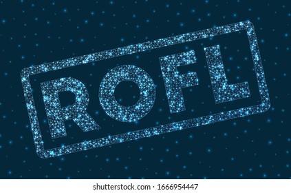 Schlagwort im digitalen Stil. Glühendes geometrisches Abzeichen. Kleine Vektorillustration.