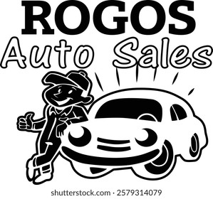 Rogos Auto Sales Vector Logo