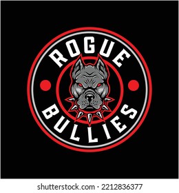 Rogue bullies logo design vector