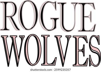 Rogue wolves vector template designs png