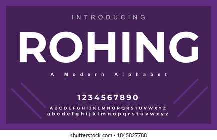 Rohing font. Elegant alphabet letters font set. Classic Gold Lettering Typography Fonts regular uppercase and number. vector illustration