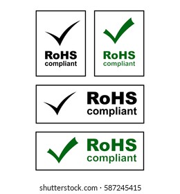 RoHS compliant badges, signs