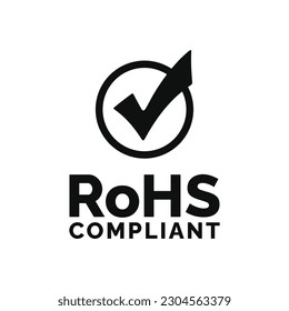 Rohs mark icon isolated on white background
