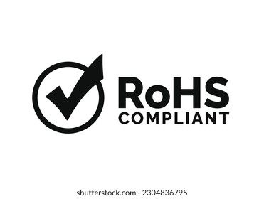 Rohs mark icon isolated on white background