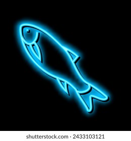 rohu fish neon light sign vector. rohu fish illustration