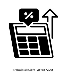 ROI Calculation line icon. linear style sign for mobile concept and web design. Outline vector icon. Symbol, logo illustration. Vector graphic
