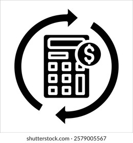 Roi Calculator Icon Element For Design