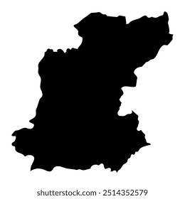 Roi Et province map, administrative division of Thailand. Vector illustration.