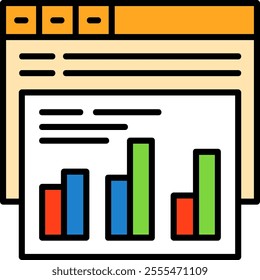 ROI Filled Style Icon Design