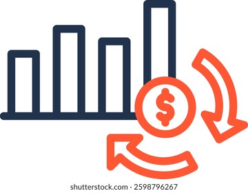 Roi Icon Color Line Vector Illustration