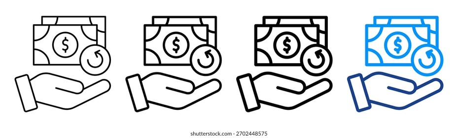 Conjunto de Colección de contorno diferente Roi Icon
