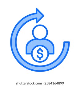 Roi Icon Element For Design