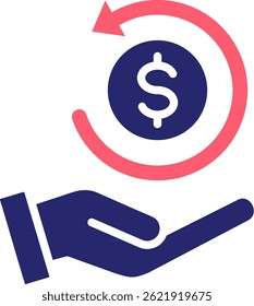 Roi Icon Fill Vector Illustration