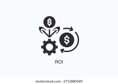 Icono De Roi O Ilustración vectorial Aislada Del Logotipo
