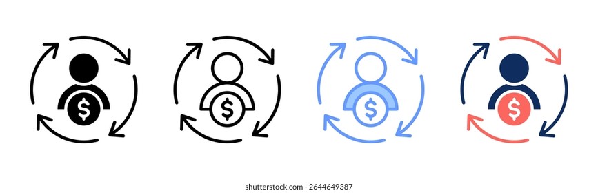 Roi icon sheet multiple style collection