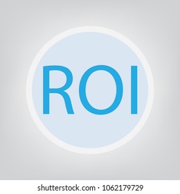 ROI (Return On Investment)- vector illustration