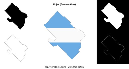 Mapa de Rojas department (Buenos Aires)