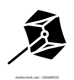 rokakku kite glyph icon vector. rokakku kite sign. isolated symbol illustration