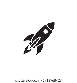 Roket Logo Vektor Icon Design.