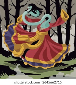 rokurokubi folclore japonês monstro de pescoço longo