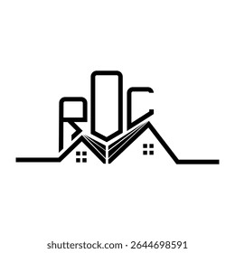 ROL Real State logo design, ROL simple and modern logo. ROL luxurious alphabet design  
